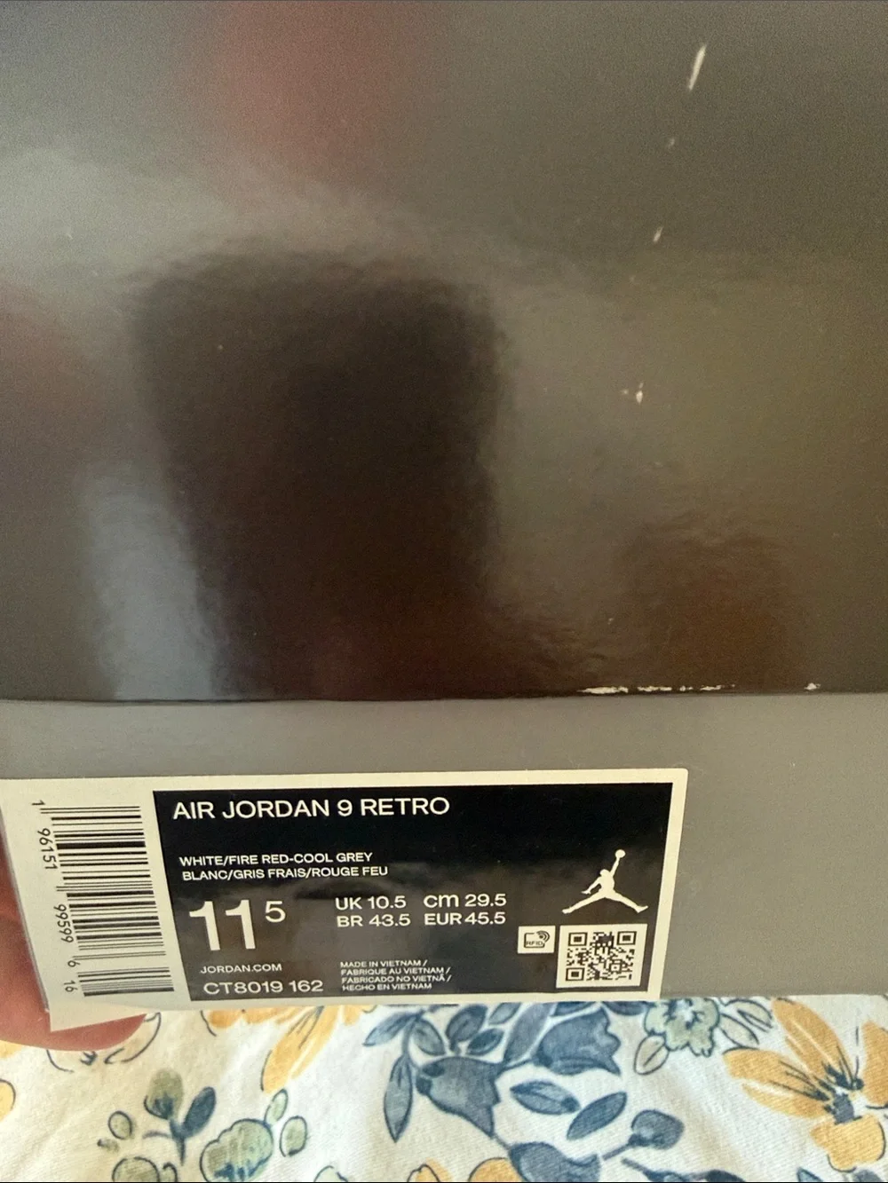 Jordan 9 Retro - White, Gray & Red Accent